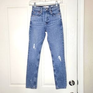 RE/DONE Originals High Rise Crop Jeans |  Size 23 | EUC